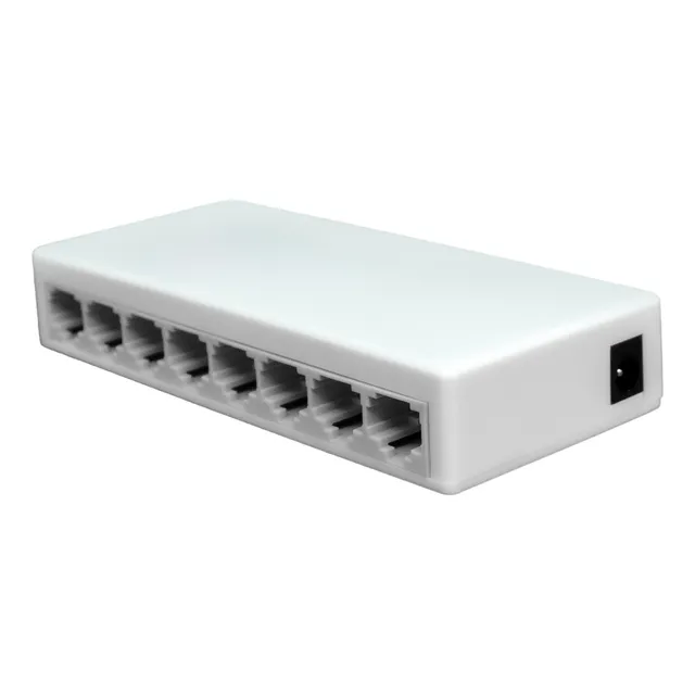 Switch 8 Puertos De Red 10/100/1000 Mbps Lan Rj45 Gigabit