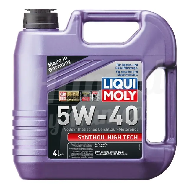 Aceite 5w-40 Liqui Moly Synthoil High Tech 4l.