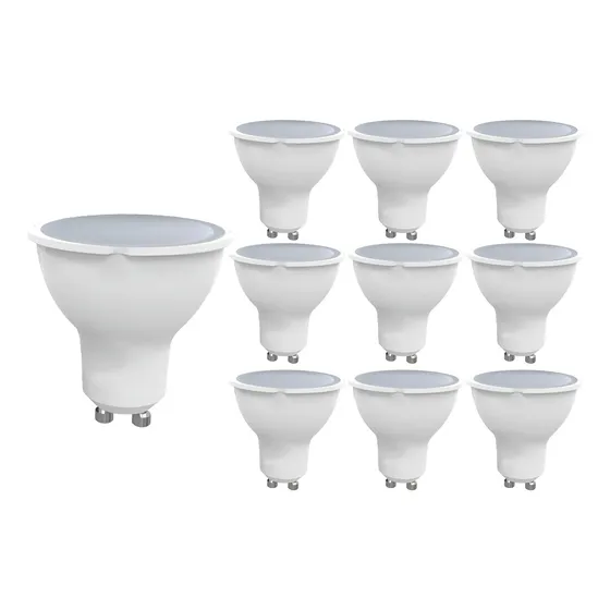 10 Ampolletas Led Gu10 7w Sec Luz Cálida \u002F Fría  - Sumatel | Cuotas sin interés