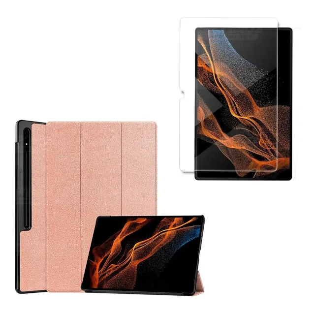 Kit Vidrio + Estuche Para Samsung Galaxy Tab S8 Ultra