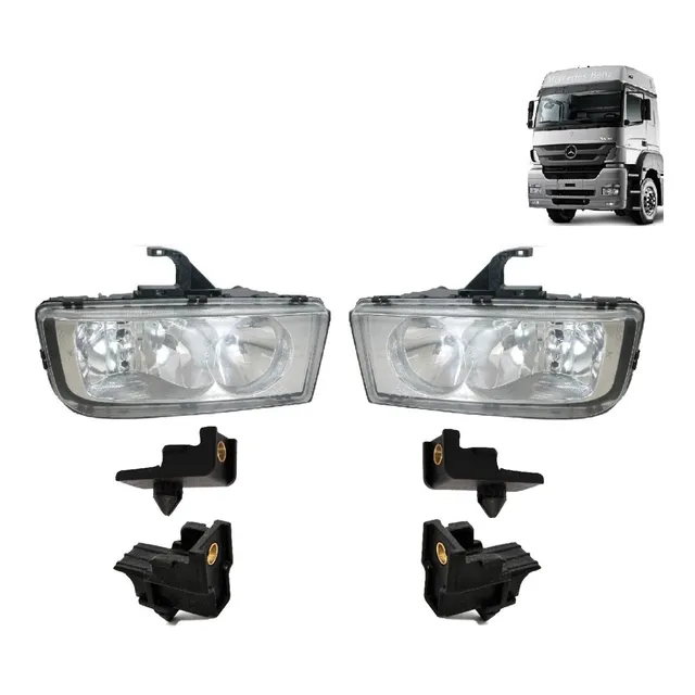 Kit Farol Principal Do Axor 2544 1933 3344 2540 Com Suportes
