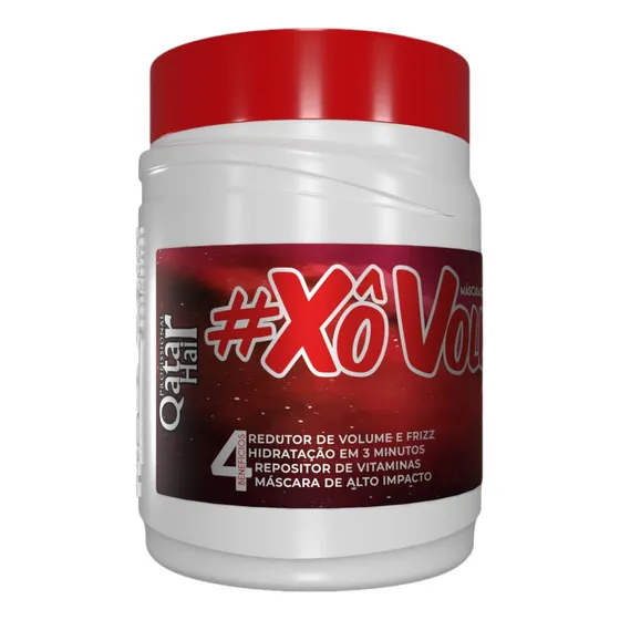 Xô Volume Morango 1kg Redutor De Volume 4 Em 1 Tróia Hair