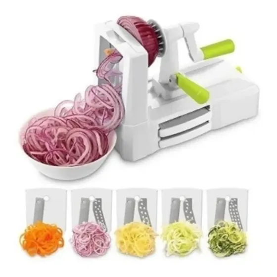 Cortador De Vegetales, Pastas En Espiral 5 Formas Distintas 