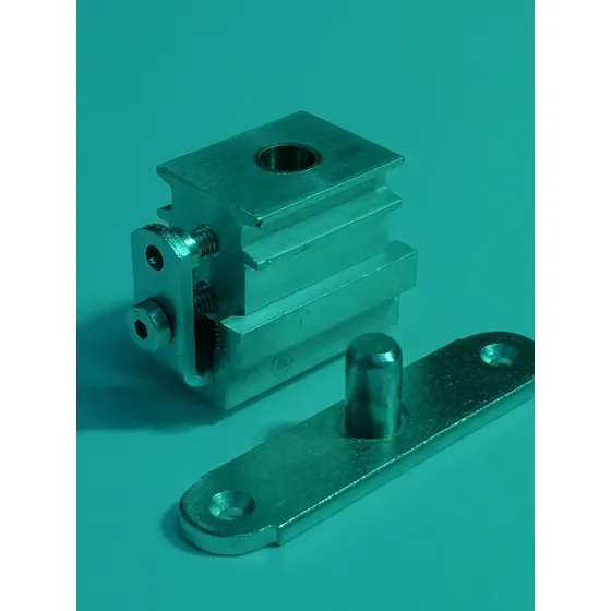 Kit Bloque Y Pivote Fijo Puerta Templex Carrito Superior