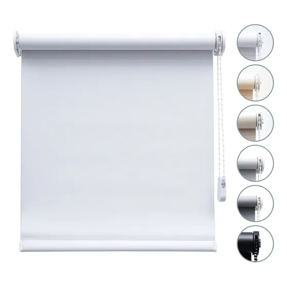 Cortina Roller Blackout 160x120 Deco Primera Junta Color Blanco Bl7845