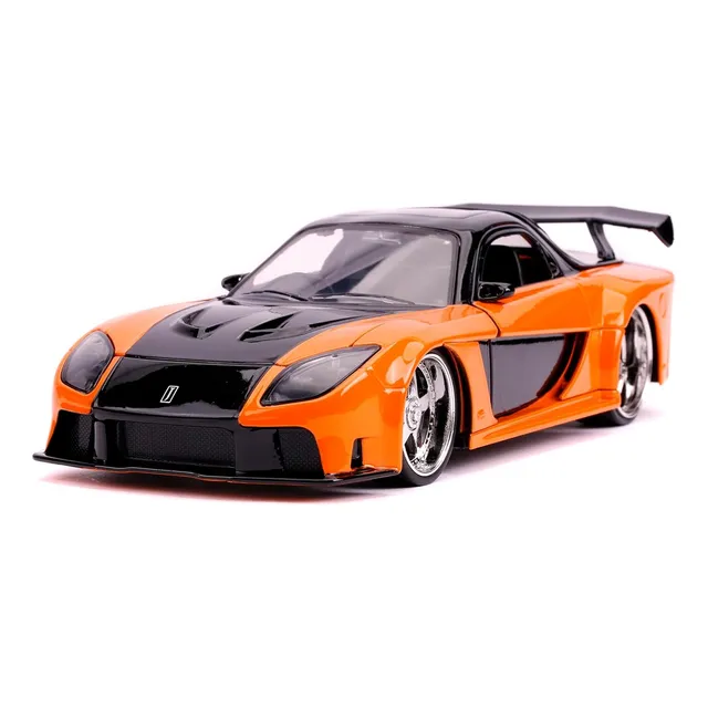 Han's Mazda Rx-7 - Fast & Furious,   Naranja Y Negro, 1/24