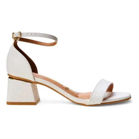Sandália Casual Feminina 6428-104 Com Salto Bloco Vizzano