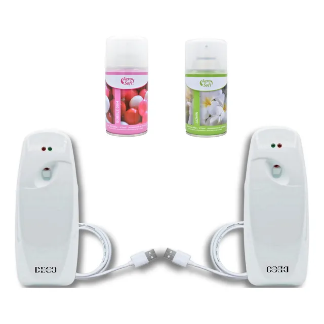 Difusor Aromatico Automatico Electrico Usb X2 + 6 Fragancias