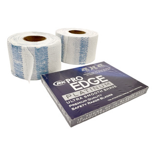 Kit Edge 100 Navajas Doble Filo + 200 Tiras De Papel Cuello Kit Edge 100 Navajas Doble Filo + 200 Tiras De Papel Cuello