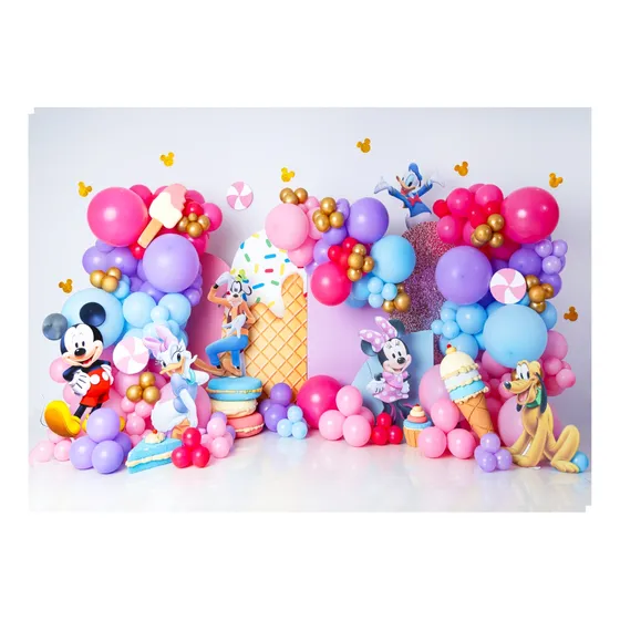 Fundo Fotográfico Tecido 120x170cm Minnie Confeiteira Jb Cor Colorido