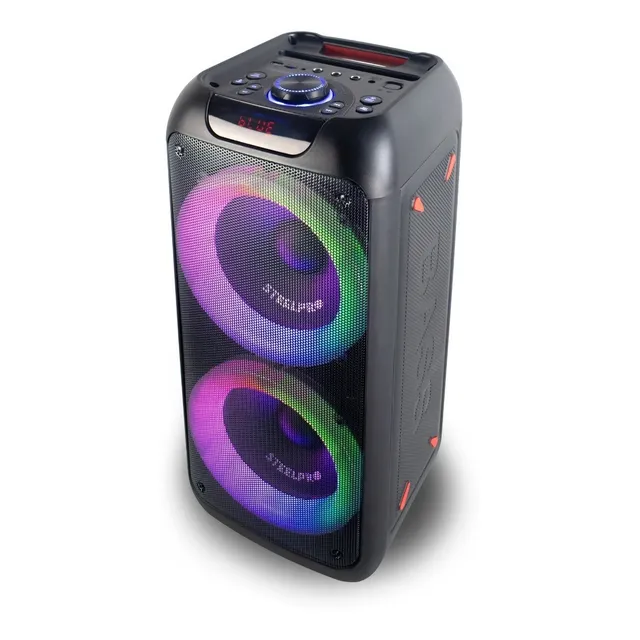 Bocina Portatil Bluetooth Steelpro Nebula Negro Suspension de Aire
