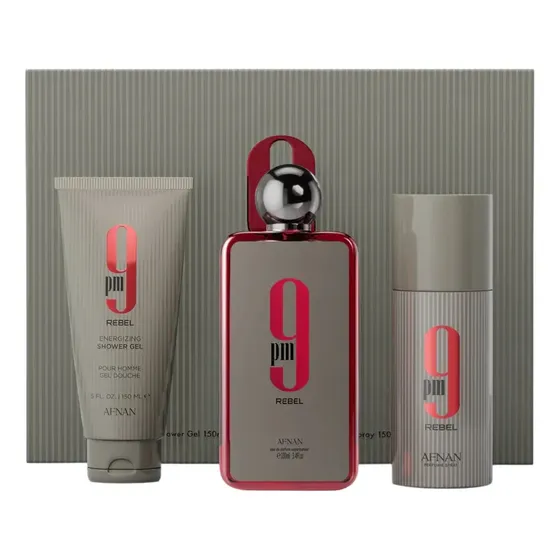 Perfume Afnan 9pm Rebel Set 3 Piezas Unisex Edp