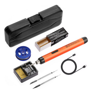 Soldador Inalámbrico Recargable Usb Con Colofonia Y 3 Puntas Soldador Inalámbrico Recargable Usb Con Colofonia Y 3 Puntas