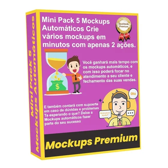 Mini Pacote Com 5 Mockups Automáticos Do Nosso Catálogo