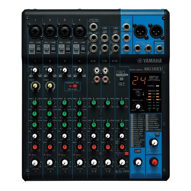 Mezclador Yamaha Mg10xu Analoga 10ch/efec Consola De Mezcla 