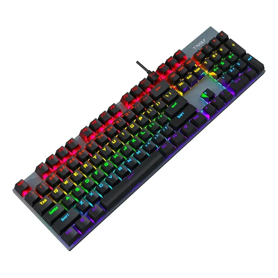 Teclado Mecánico Blue Switch Twolf  T17 Gamer