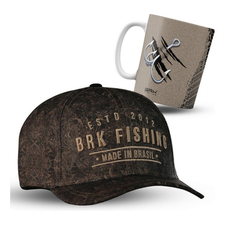 Boné Trucker Aba Curva Brk Camuflada Made In Brasil Uv50+ Boné Trucker Aba Curva Brk Camuflada Made In Brasil Uv50+