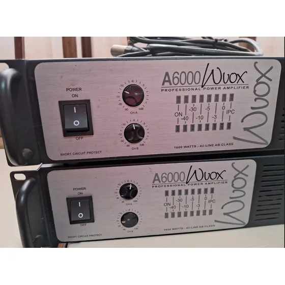 Potência Amplificador De Som Machine Wvox A 6000