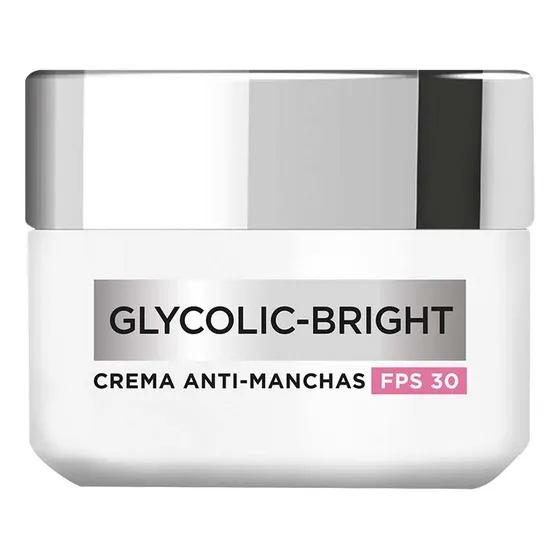 Crema Día L'oréal® Glycolic Bright 50ml Fps30 Anti-manchas