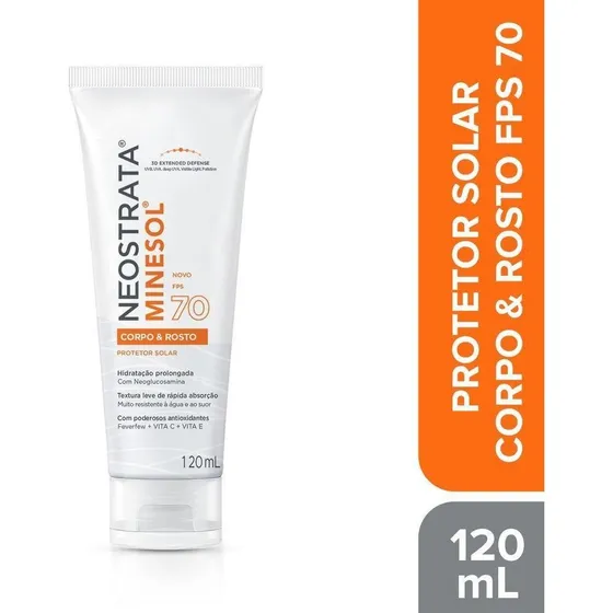 Protetor Neostrata Corpo & Rosto Hidratante Fps 70 120ml