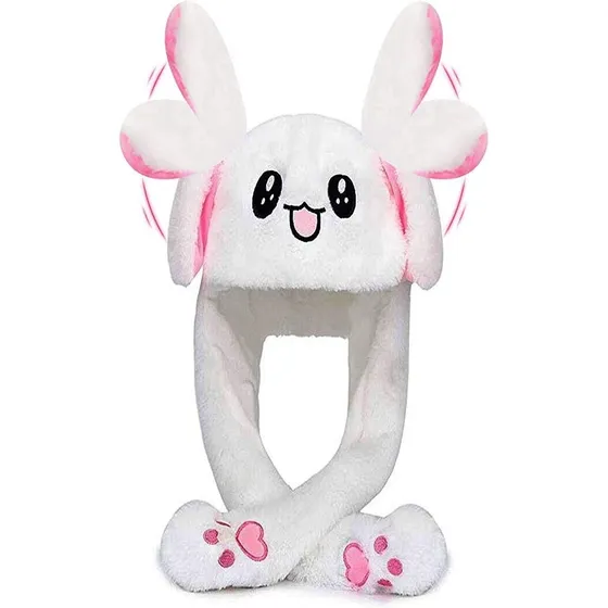 Gorro Peluche Levanta Orejas Conejo Unicornio Infantil Niña