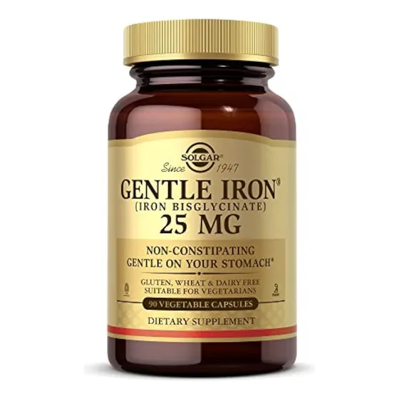 Solgar Gentle Iron (bisglicinato De Hierro) 25 Mg - 90
