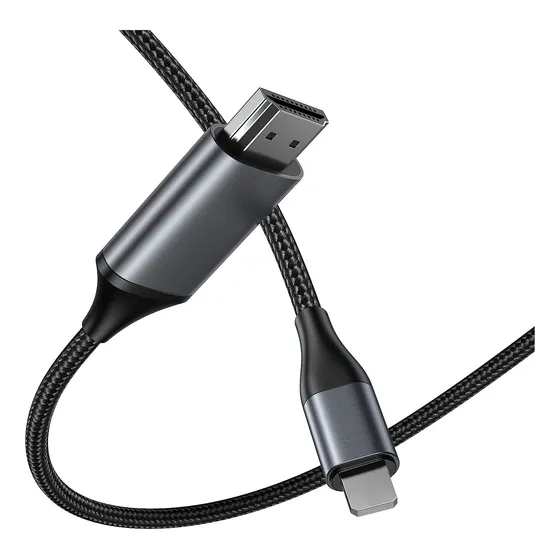 Cable Hdmi 6.6 ft Largo Para iPhone Actualizado 1080p