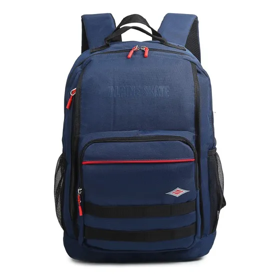 Mochila Urbana Espalda Acolchada Alpine Skate Ajuste Lateral Color Azul 27949 Diseño De La Tela Lisa