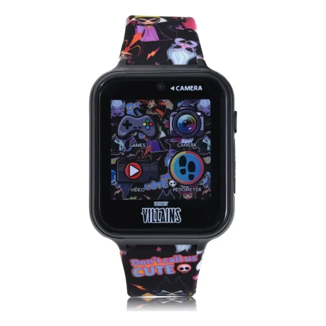 Reloj Inteligente Villanas De Disney Correa De Silicon Negra