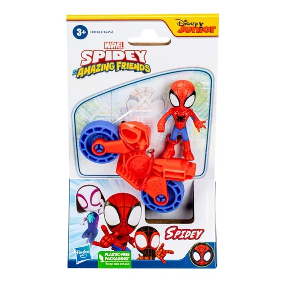 Spidey - Figura 6 Cm Con Motocicleta Surtidos - Hasbro
