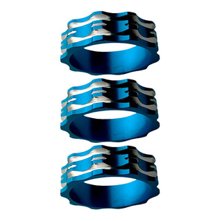 Espaçador Direção Ahead Set Calço 10 Mm AlumĂnio Azul 3un Espaçador Direção Ahead Set Calço 10 Mm AlumĂnio Azul 3un
