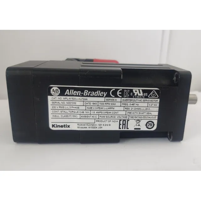 Servo Motor Allen Bradleympl-a1520u-hj72aa