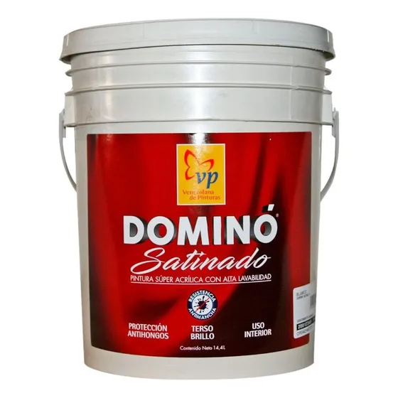 Domino Caucho Satinado Venezolana De Pinturas Cuñete  4gal 