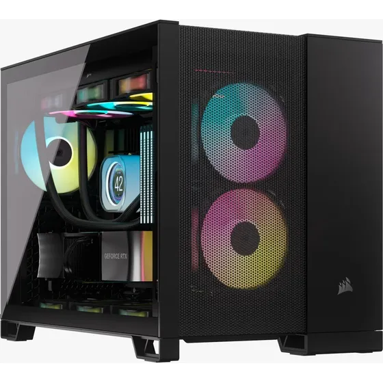 Capa preta Corsair 2500d Airflow preta
