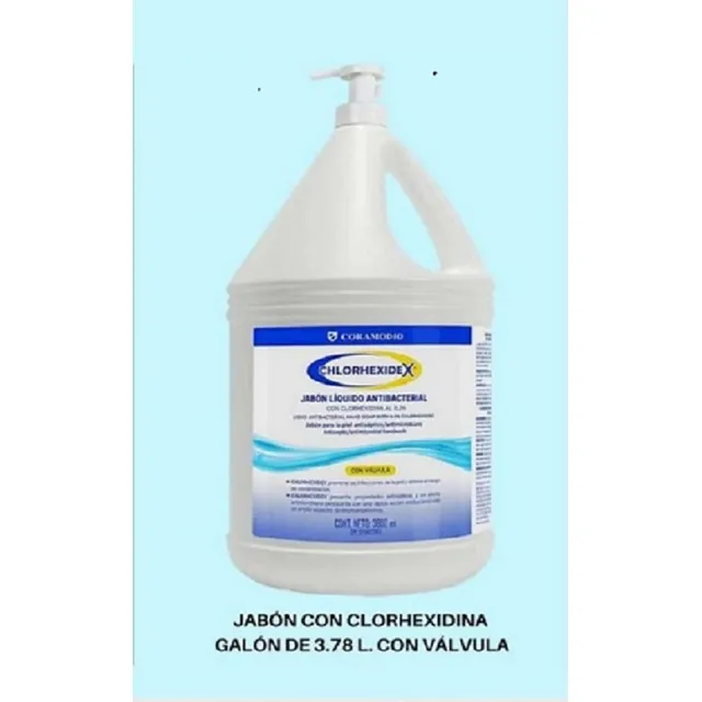 Jabón Liquido Antibacterial Con Clorhexidina Al 0.3%