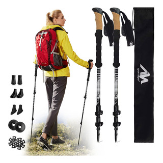 Bastones De Trekking En Fibra De Carbono Plegables Y Ligeros Bastones De Trekking En Fibra De Carbono Plegables Y Ligeros