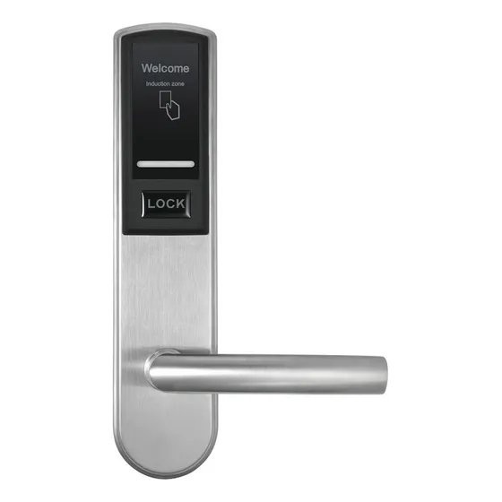 Cerradura Para Puerta Abatible Zkteco Lh3000r Derecha Color Plata Y Negro Acabado Aluminio Cepillado Con Pestillo Estándar Americano