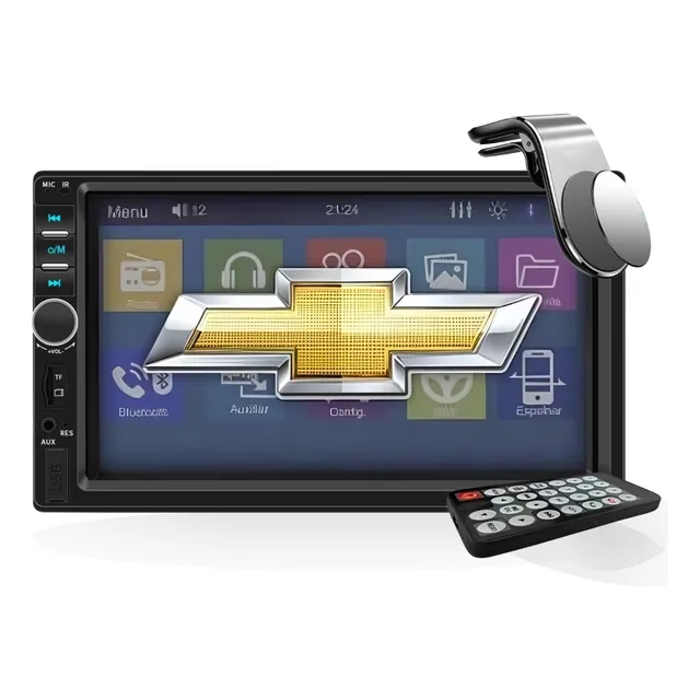 Central Multimídia Universal Mp5 Bt 1 E 2 Din 7 Espelha Dvd