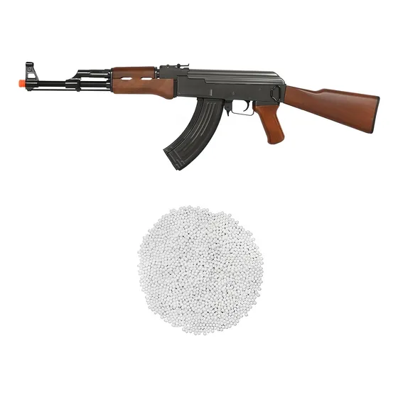 Rifle Airsoft Elétrico Auto Ak47 M900a Double Eagle+ Esferas