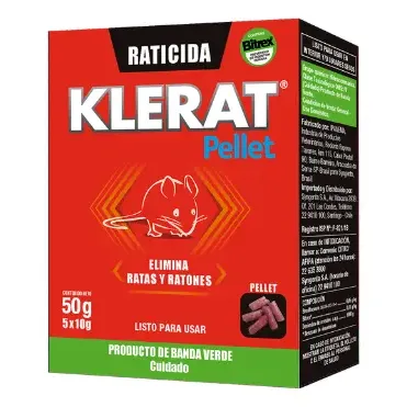 Producto Klerat Pellet 50g/10bol disponible en Barraca JURMAQ