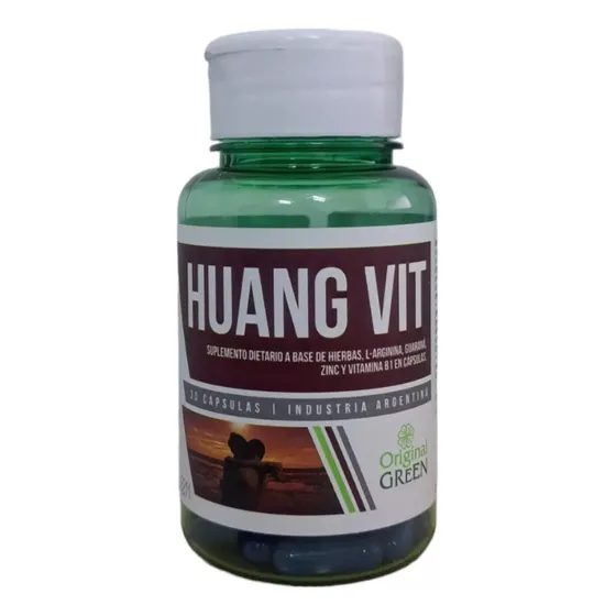 Huang Vit 30 Cáps Original Green Energizante Para Hombres