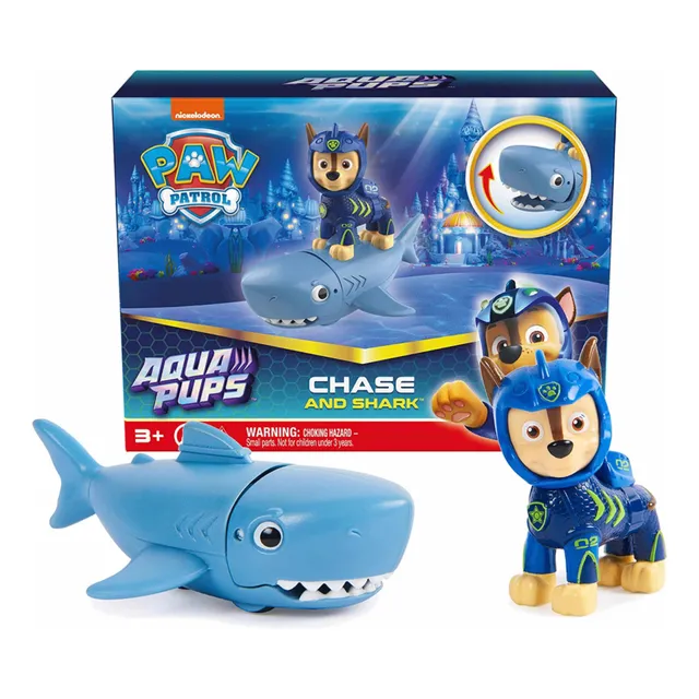 Juguete Paw Patrol, Aqua Pups Chase And Shark Figura De Acci