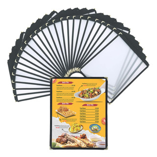 Cubiertas De Menu Flkqc Bordes Negros Kit X 25 Unidades Cubiertas De Menu Flkqc Bordes Negros Kit X 25 Unidades