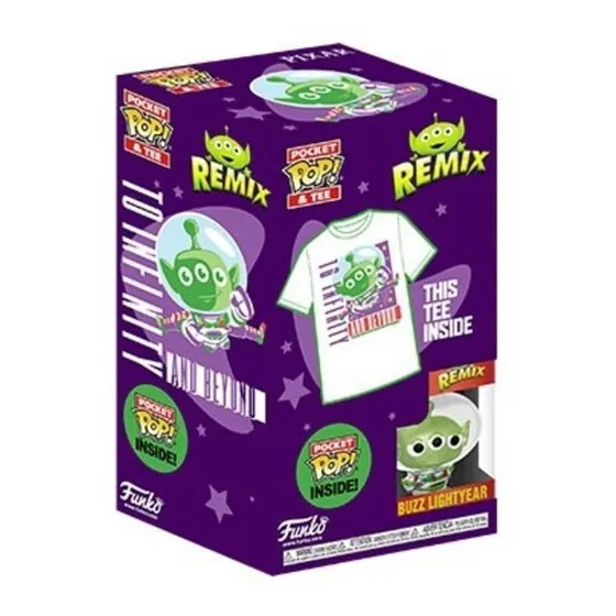 Funko Pkt Pop&tee: Disney-alien Buzz- M(youth)