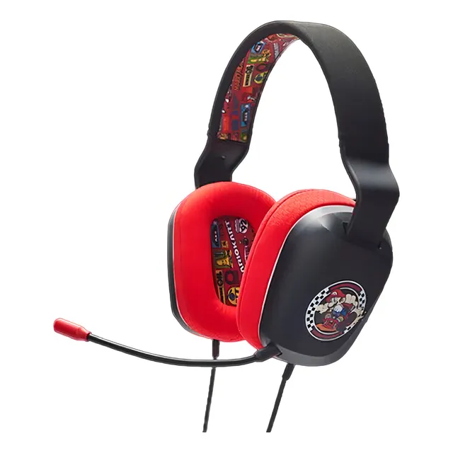 Auriculares Power A Para Switch Macrotec Color Mario Kart Rivals