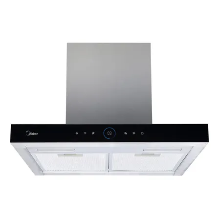 Coifa Midea 60cm Smart Pro Touch Alexa Parede Inox