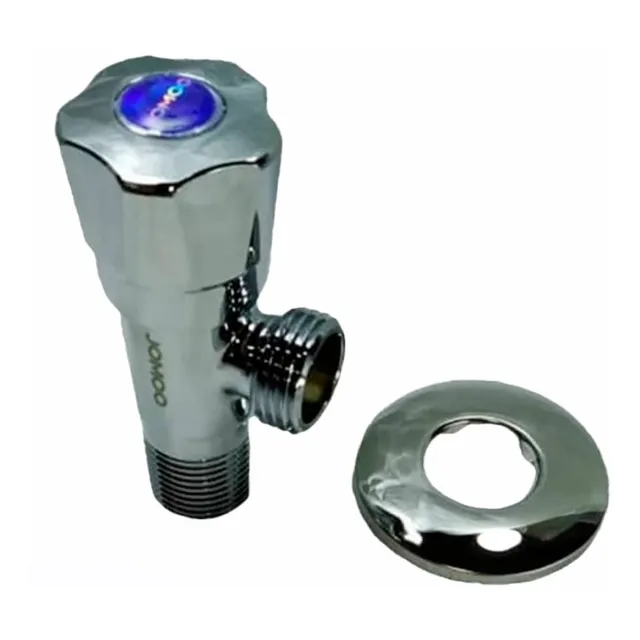 Llave De Arresto 1/2 X 1/2  Con Roseta Jomoo Original