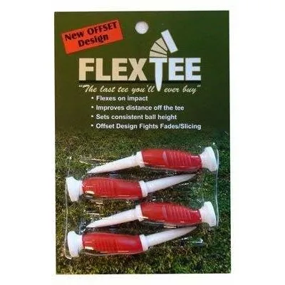 Tee Golf Flextee Diseño Offset Flexible 3 4 Ct Rojo  