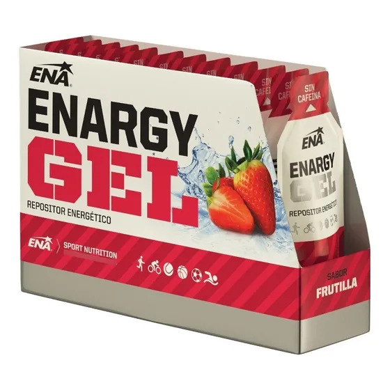 Pack X 12 Enargy Gel Ena Repositor Energético Sabor Frutilla Frutilla