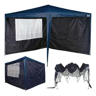 Kit Tenda Articulada Base Topo 3x3 M + 2 Paredes Oxford Mor Kit Tenda Articulada Base Topo 3x3 M + 2 Paredes Oxford Mor